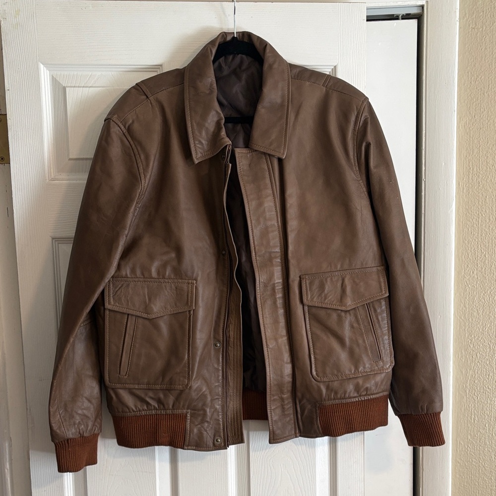 Men's Brown Leather Jacket